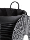 Cesta para ropa ELIF Ø40xH56cm negro Cesta para ropa ELIF Ø40xH56cm negro