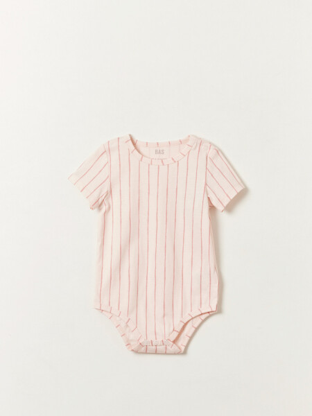 Body estampado Rayas Rosa
