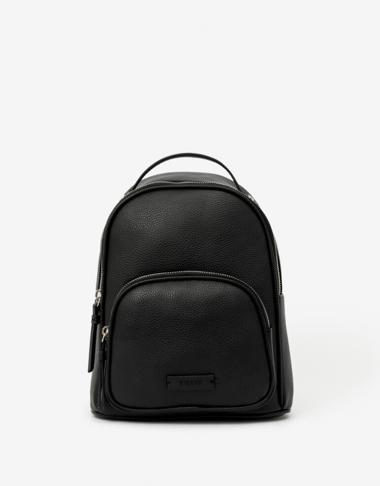 Mochilas Urbanas Basicos Mochila Con Bolsillo - Negro