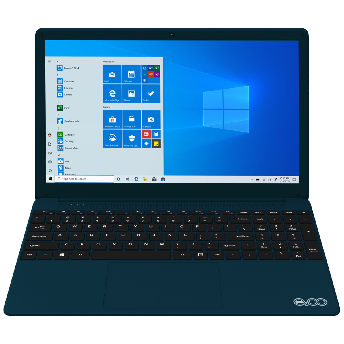 Notebook Evoo Core I7 3.4GHZ, 8GB, 256GB Ssd, 15.6" Fhd, Win 10 