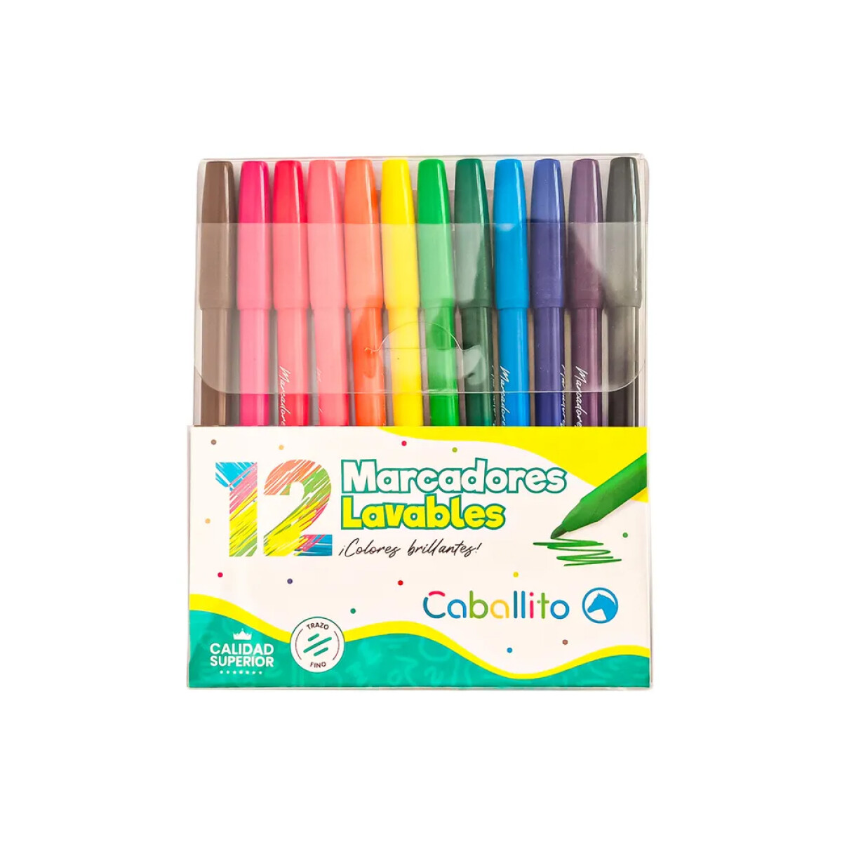 Marcador Caballito Fino x 12 