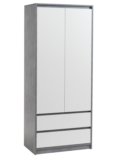 Armario BILLUND 80x193 blanco/hormigón Armario BILLUND 80x193 blanco/hormigón