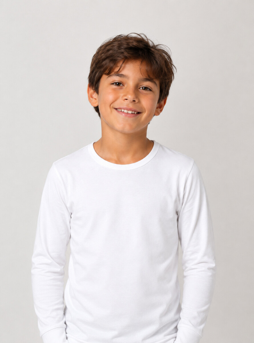 Camiseta ultra abrigo niños nai - Blanco 