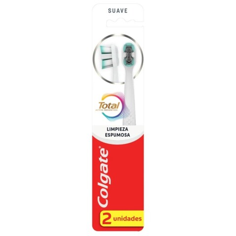 Colgate pack x2 cepillo dental espumoso Colgate pack x2 cepillo dental espumoso