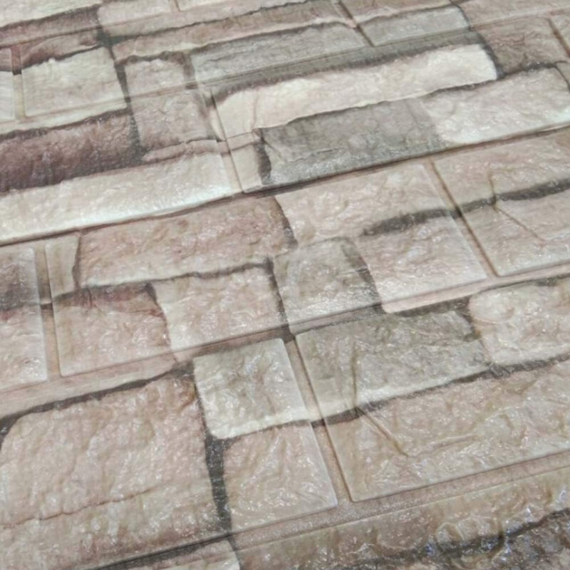 Pack X5 Placas Autoadhesivas Ladrillo Revestimiento Gris