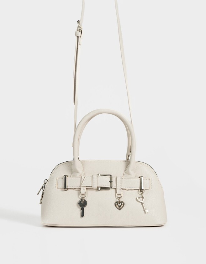 Bowling Cartera Mini Bowling - Blanco Crudo