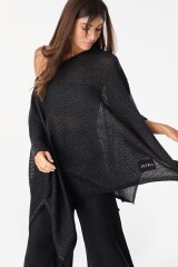 Blusa Nube Negro/Plateado