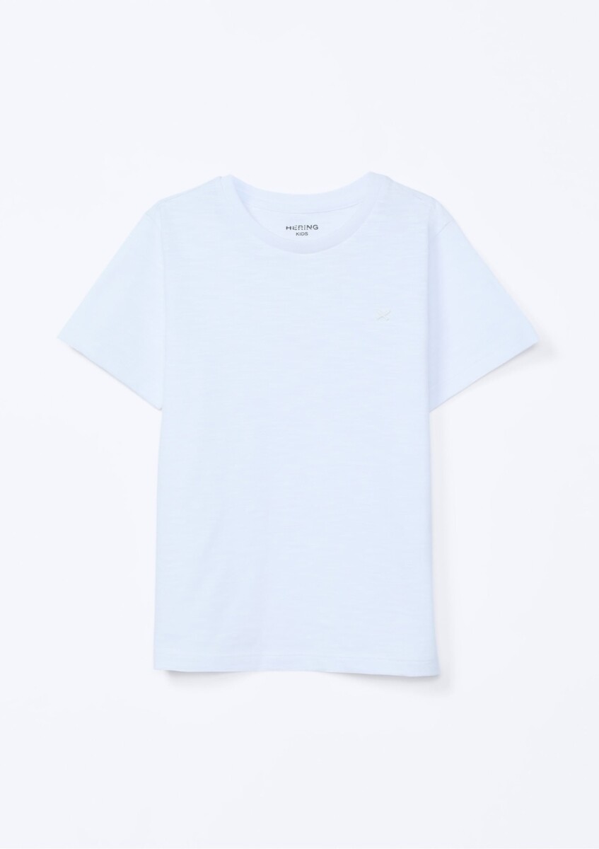 CAMISETA INFANTIL MANGA CORTA - BLANCO 