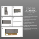 JUEGO COCINA MODULAR MOBILIARIO MDP LINE GAMAS DE GRIS GAMAS DE GRIS