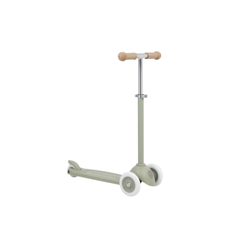 BW-ECO-SCOOTER-CC Monopatín Eco De Tres Ruedas +3 Banwood C/canasto - Olive