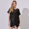 Kaftan Crochet NEGRO