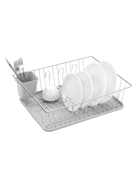 ESCURRIDOR A.CROM BANDEJA/CUB 41X32X12.5CM BLANCO ESCURRIDOR A.CROM BANDEJA/CUB 41X32X12.5CM BLANCO