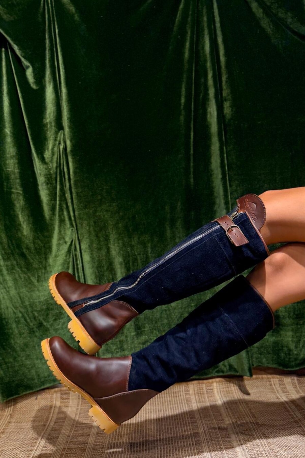 Cuatro Estaciones Combinadas Azul Con Chocolate