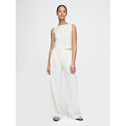 365 HR WIDE LEG PANT - LINEN NEW OFF WHITE V2