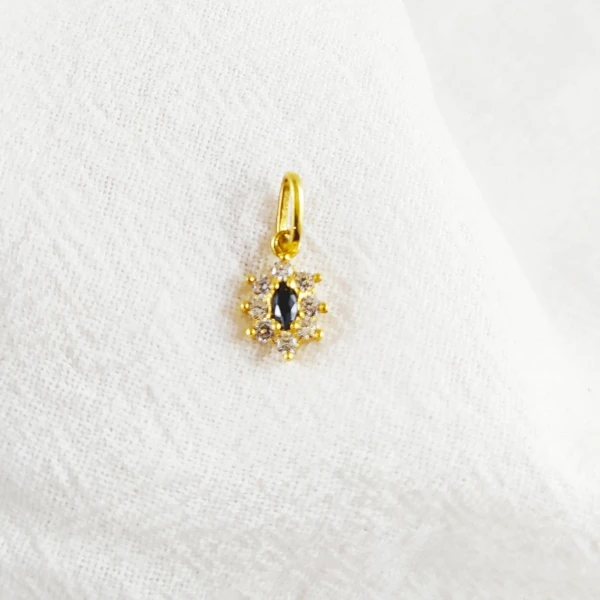 Dije oro 18 k Zafiros y circonias Dije oro 18 k Zafiros y circonias