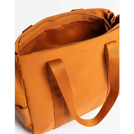 Shopper En Material Reciclado Marron Camel