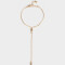 Pulseras Flexibles Pulsera Flexible Con Anillo Unido - Dorado