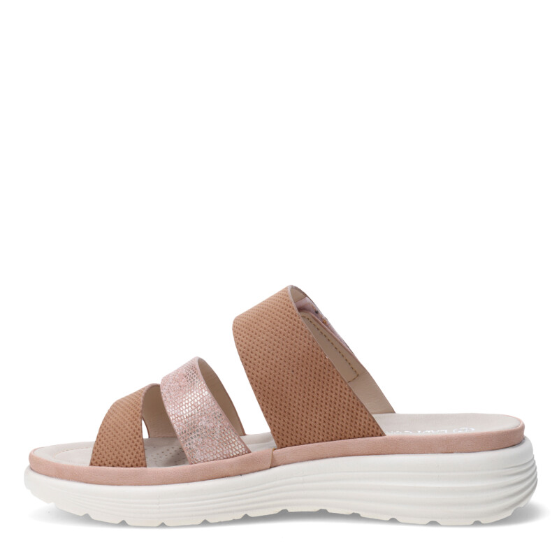 Sandalias de Mujer Lady Confort s DINAN con dos tiras Marrón Camel