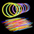 Pulseras Flúo Pack De 100 Unidades Luminosas Colores Neón Pulseras Flúo Pack De 100 Unidades Luminosas Colores Neón