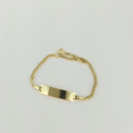 Pulsera de identidad en oro 10 ktes para bebé. Pulsera de identidad en oro 10 ktes para bebé.