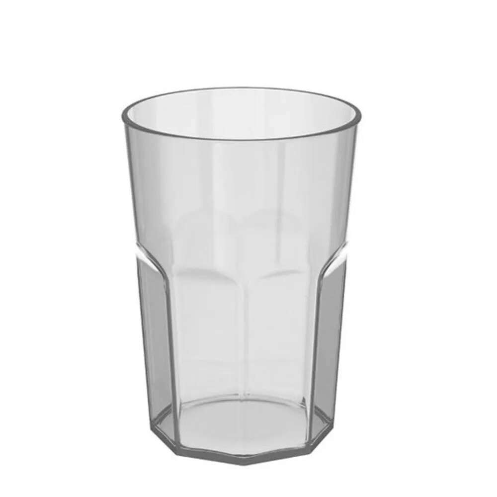 Vaso Alto de Plástico Transparente 400 ml OU VASO 400 ML TRANSPARENTE