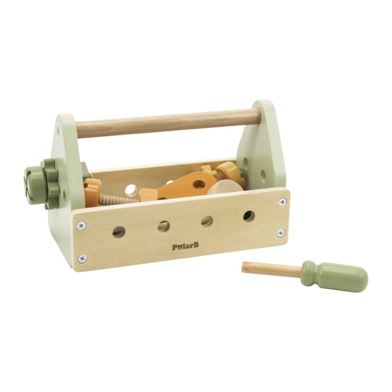 Caja de Herramientas Verde en Madera Polar B Caja de Herramientas Verde en Madera Polar B