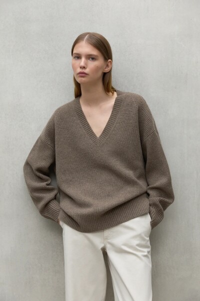 SWEATER TEJIDO AZALEAALF Marron