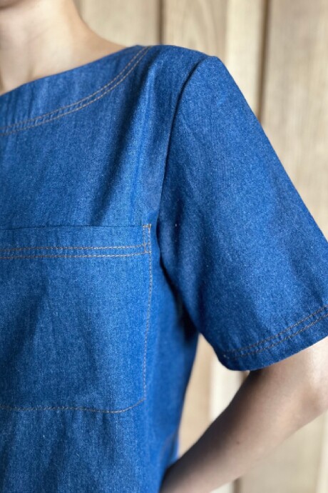Remera Fresa Denim Azul