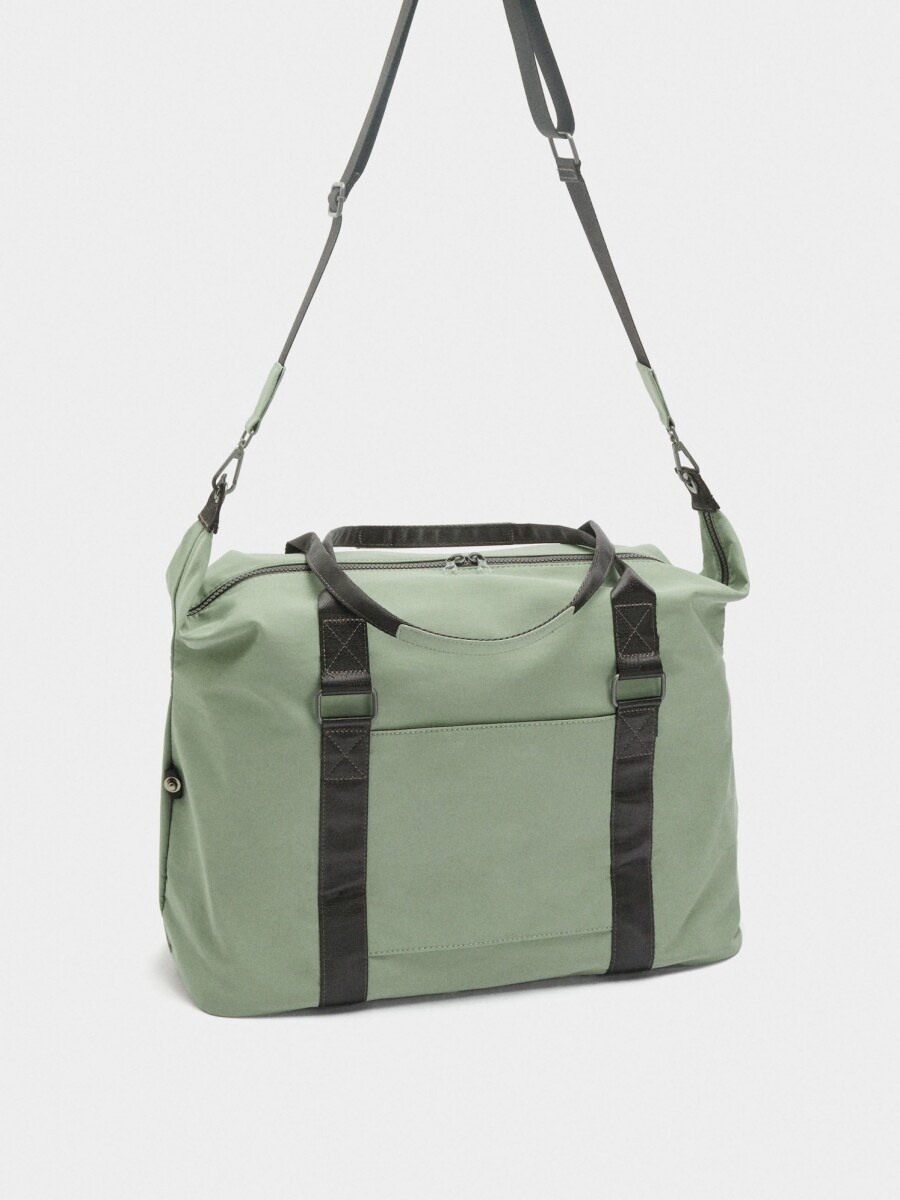 Bolso De Fin De Semana De Nylon verde