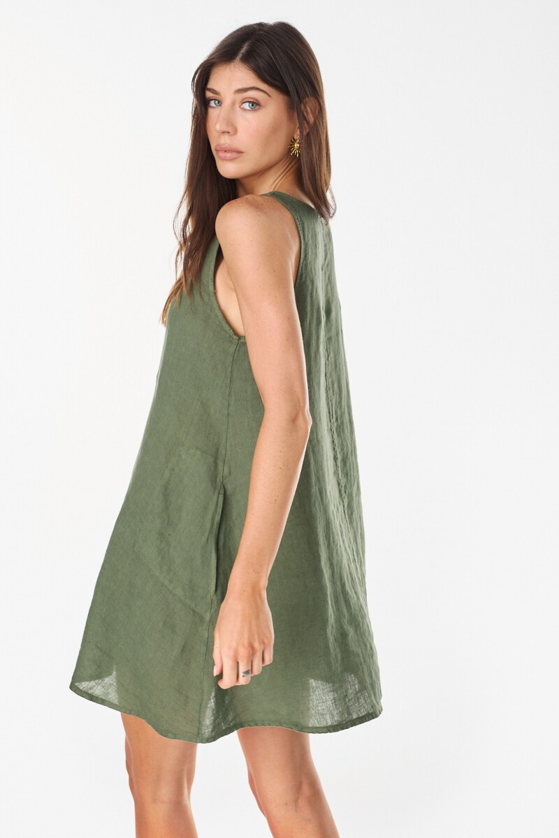Vestido Diario Verde