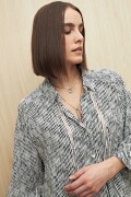 CAMISA ROWAN Negro/Blanco