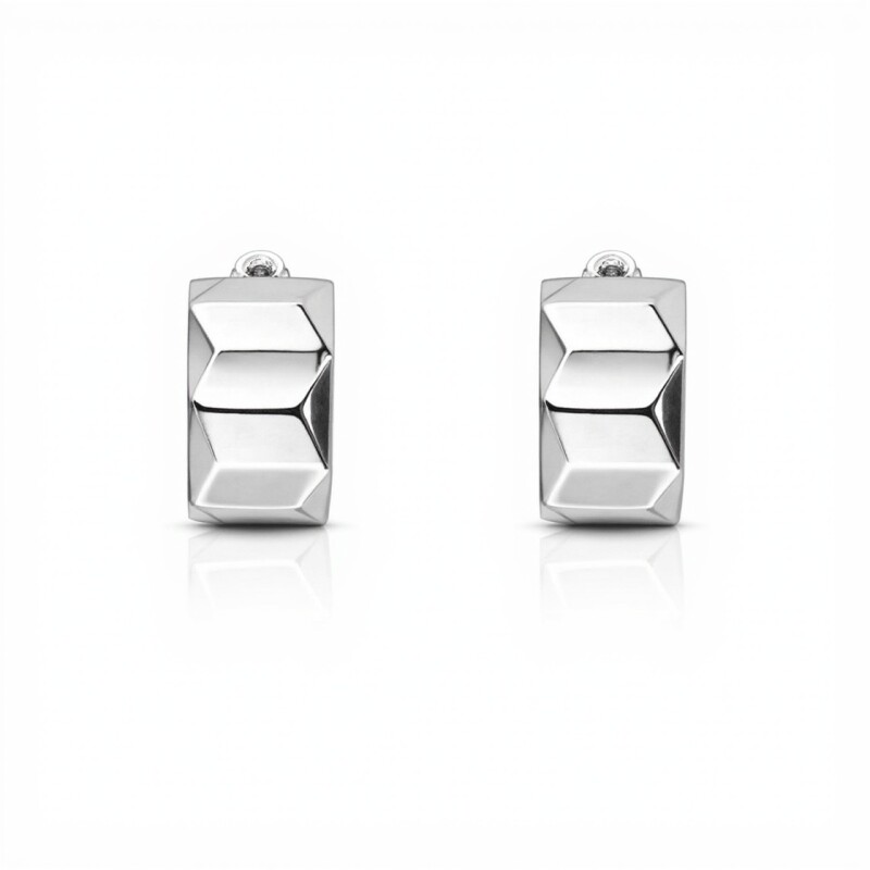 Caravanas Aro Geometrico- Plata 925 - CA4218 sinpiedra