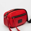 Bandolera Elemental En Napa Rojo