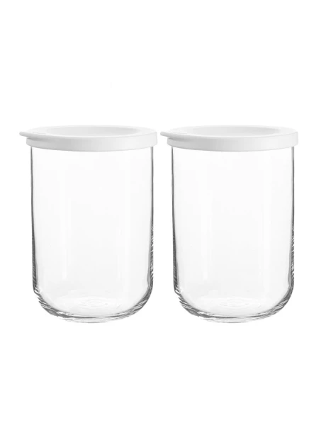 SET X2 RECIPIENTE 1000CC/D10CM C/TAPA BLANCA DUO LAV SET X2 RECIPIENTE 1000CC/D10CM C/TAPA BLANCA DUO LAV