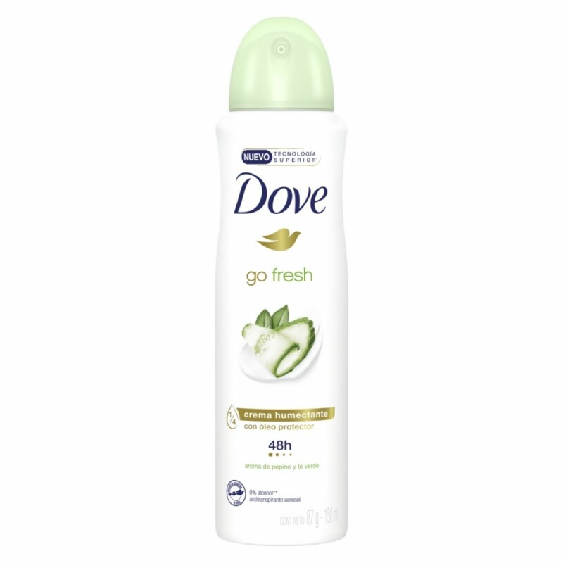 Desodorante Dove Go Fresh Pepino en Aerosol 150 ml Desodorante Dove Go Fresh Pepino en Aerosol 150 ml