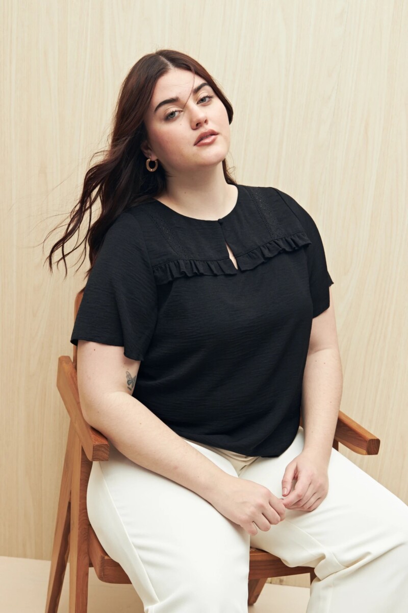 BLUZA ALLIOE BUTTER - NEGRO 