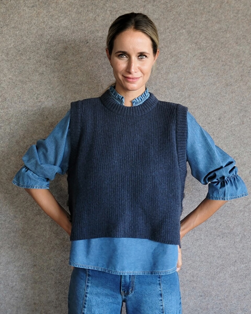 Chaleco Olivia Lambswool - Azul Marino 