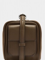 Bolso De Hombro Rectangular camel