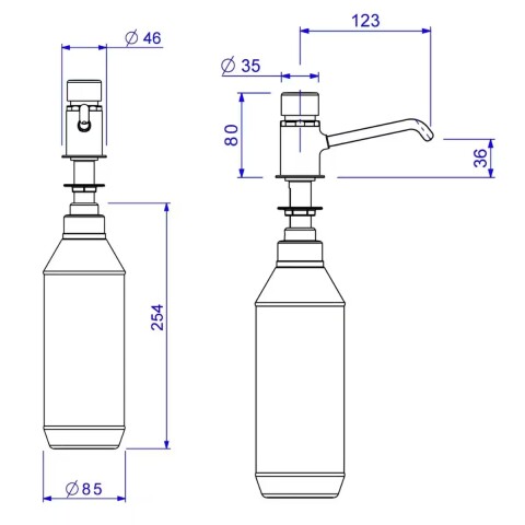 Dispensador de jabón liquido Decamatic Dispensador De Jabón Liquido Decamatic