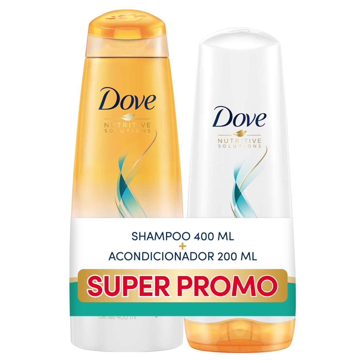 Pack Shampoo Y Acondicionador Dove Nutrición Oleo Micelar 400ml + 200ml 