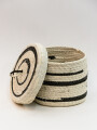 Cesta Zebra Con Tapa Color Unico