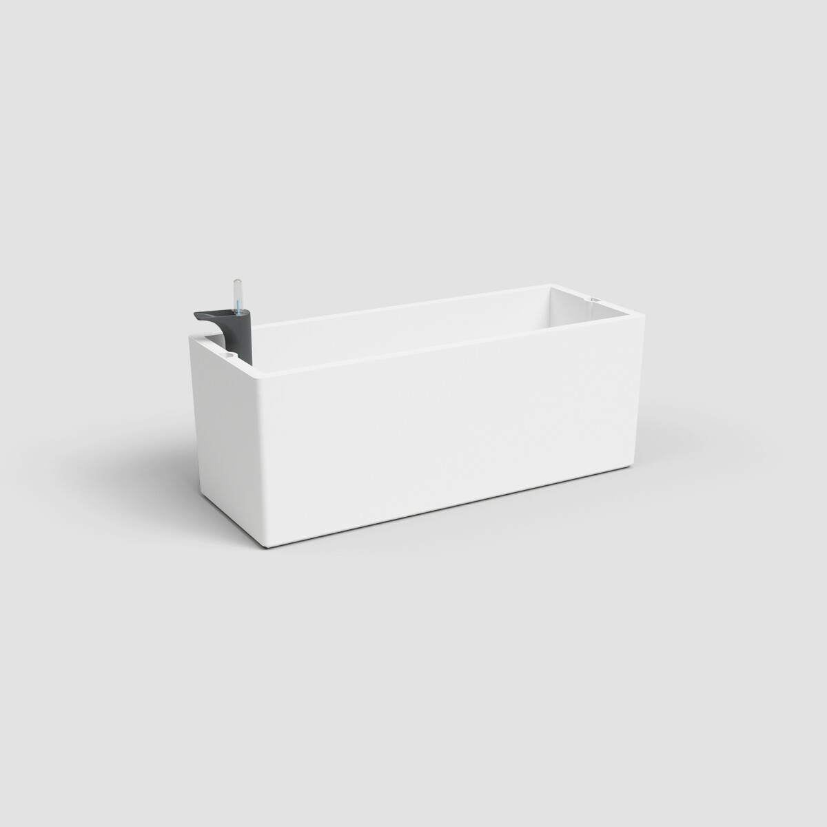 JARDINERA CON SISTEMA AUTO RIEGO RIMINI - BLANCA 