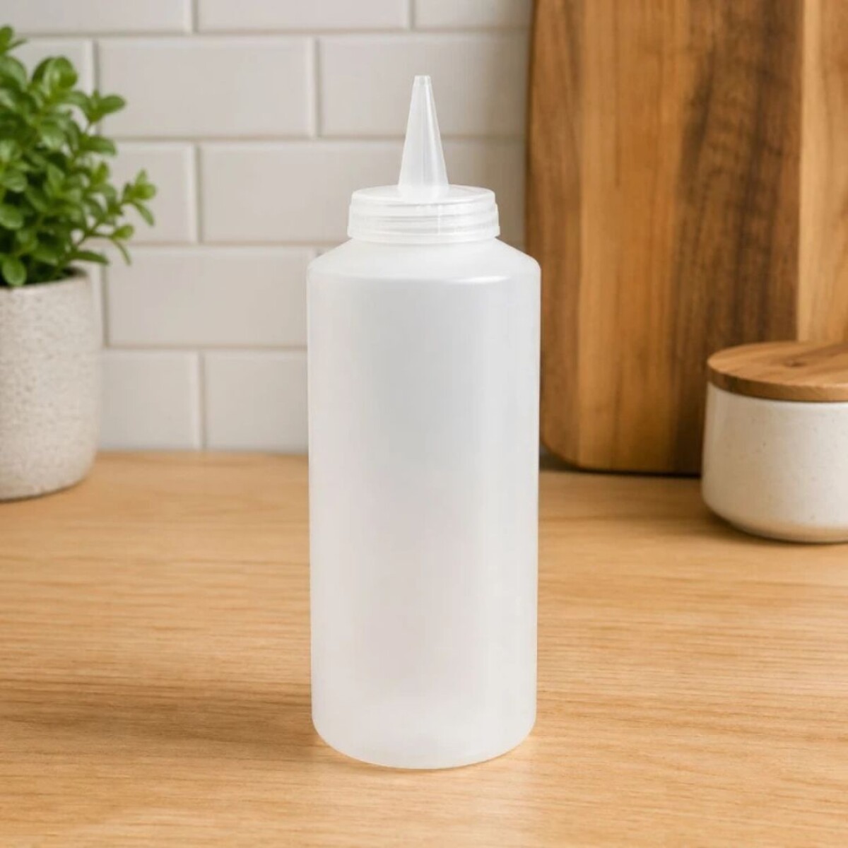 Pote Dispensador de Salsa Blanco 500Ml 