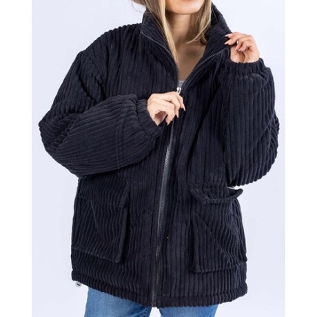 Campera para dama en pana UFO Dakota Negra Campera para dama en pana UFO Dakota Negra