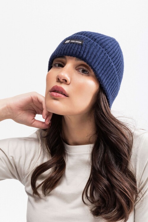 Gorro tejido Rio Azul
