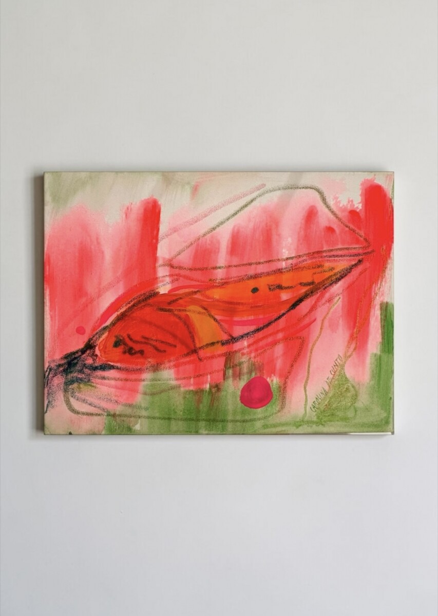 Pulso Interno II, 2025. Acrílico Sobre Tela. 40 x 30 cm. 