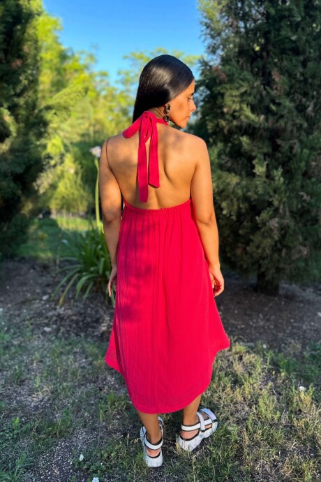 Vestido Tallo Fucsia
