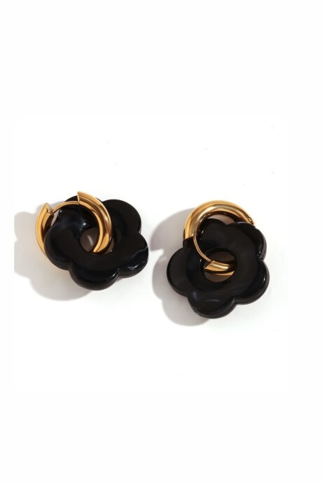 AROS FLOWER NEGRO MARMOLADO