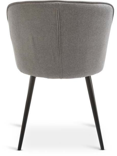 Silla de comedor RISSKOV tela gris claro/negro Silla de comedor RISSKOV tela gris claro/negro
