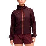 Hoka Campera Skyflow Jacket Mujer - Negro Bordo Negro-Bordo